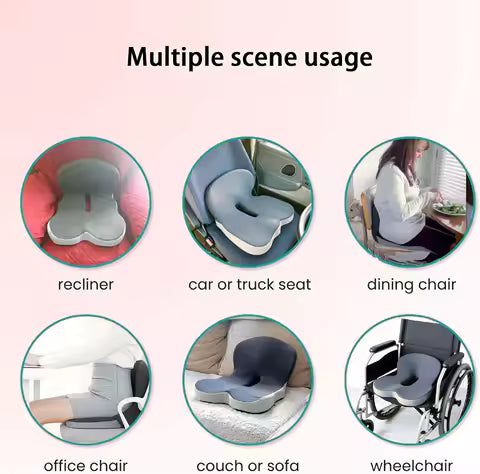 Ergonomisch Zitkussen met Rugleuning - Heup & Rugcomfort