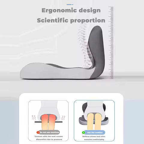 Ergonomisch Zitkussen met Rugleuning - Heup & Rugcomfort