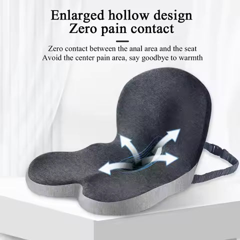 Ergonomisch Zitkussen met Rugleuning - Heup & Rugcomfort