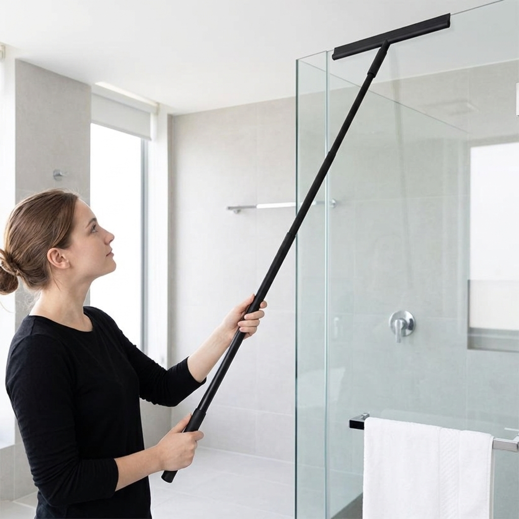 Telescopische Badkamerwisser – Streeploze Douche- & Raamwisser