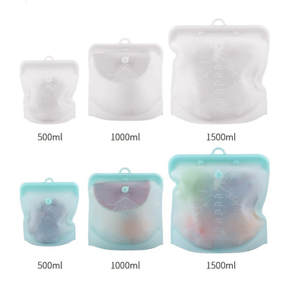 Herbruikbare Silicone Voedselzakken
